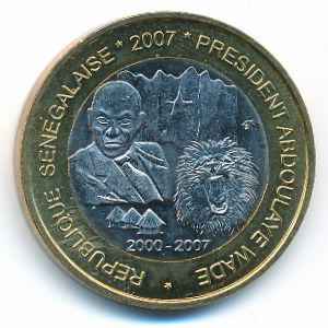 Senegal., 6000 francs CFA, 2007