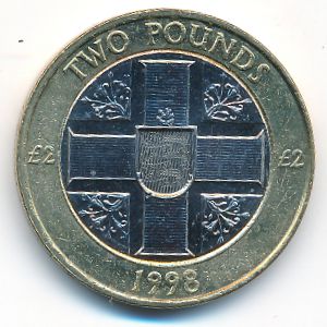 Гернси, 2 фунта (1998 г.)