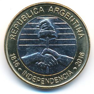 Аргентина, 2 песо (2016 г.)