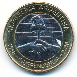 Аргентина, 2 песо (2016 г.)