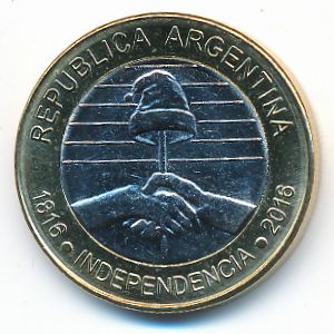 Аргентина, 2 песо (2016 г.)