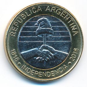 Argentina, 2 pesos, 2016
