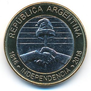 Argentina, 2 pesos, 2016