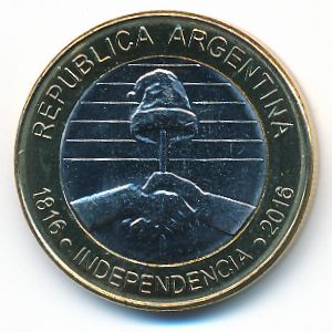 Аргентина, 2 песо (2016 г.)