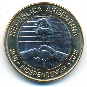Аргентина, 2 песо (2016 г.)