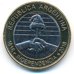 Аргентина, 2 песо (2016 г.)