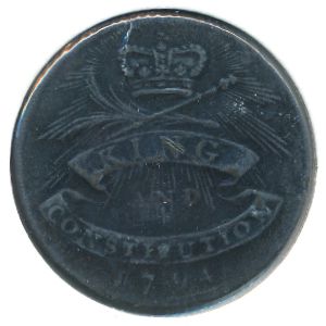 Великобритания, 1/2 пенни (1794 г.)