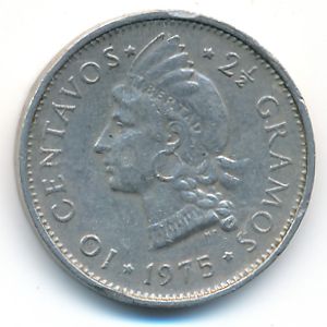 Dominican Republic, 10 centavos, 1975