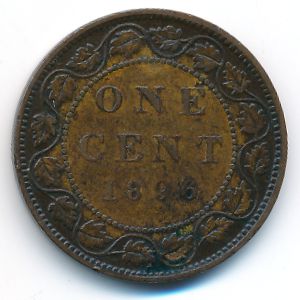 Canada, 1 cent, 1896