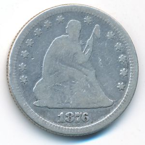 США, 1/4 доллара (1876 г.)