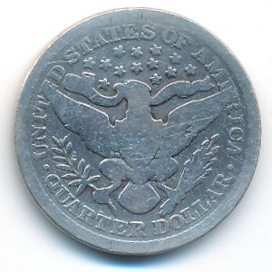 USA, Quarter dollar, 1898
