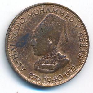 Bahawalpur, 1/2 pice, 1940