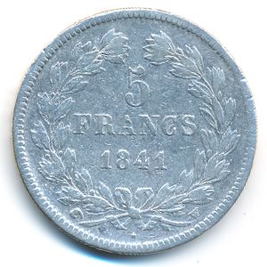 Франция, 5 франков (1841 г.)