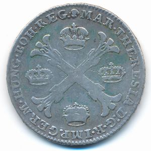 Austrian Netherlands, 1 kronenthaler, 1774