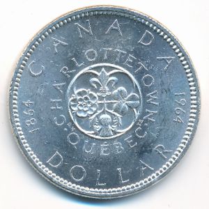 Канада, 1 доллар (1964 г.)