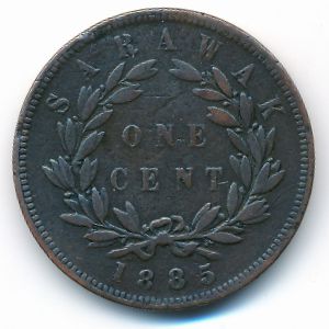 Саравак, 1 цент (1885 г.)