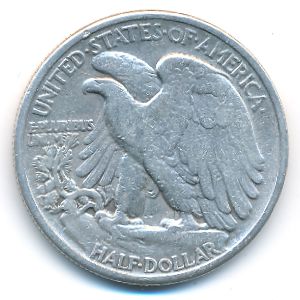 USA, 1/2 dollar, 1941