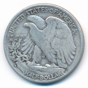 USA, 1/2 dollar, 1943