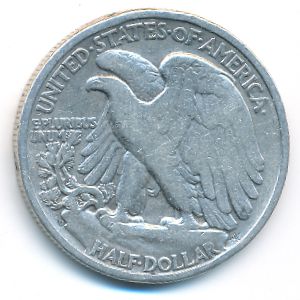 USA, 1/2 dollar, 1944