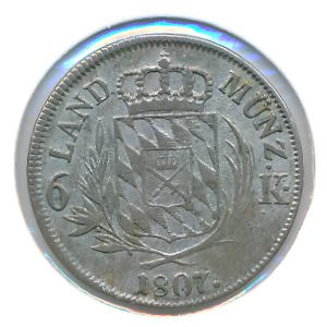 Бавария, 6 крейцеров (1807 г.)