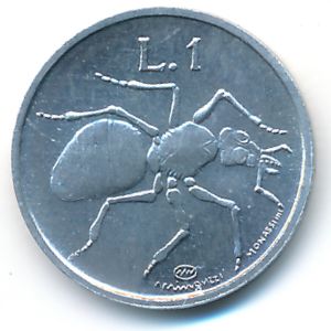 San Marino, 1 lira, 1974