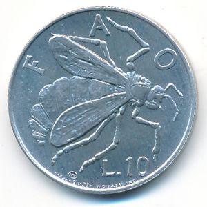 Сан-Марино, 10 лир (1974 г.)