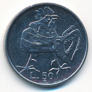 Сан-Марино, 50 лир (1974 г.)