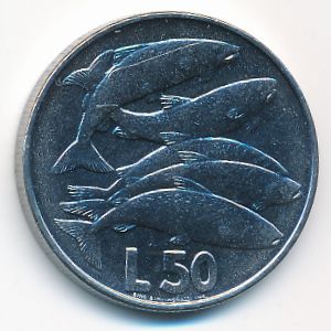 San Marino, 50 lire, 1975