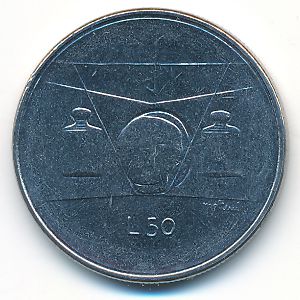 San Marino, 50 lire, 1976