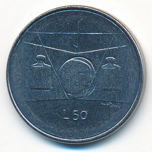 San Marino, 50 lire, 1976