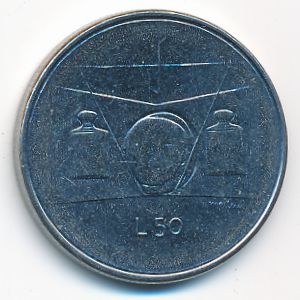 San Marino, 50 lire, 1976