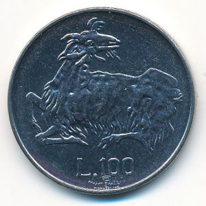 Сан-Марино, 100 лир (1974 г.)