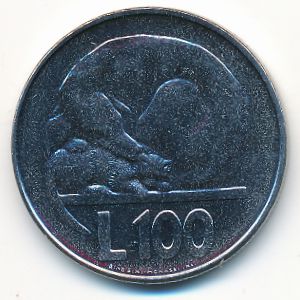Сан-Марино, 100 лир (1975 г.)