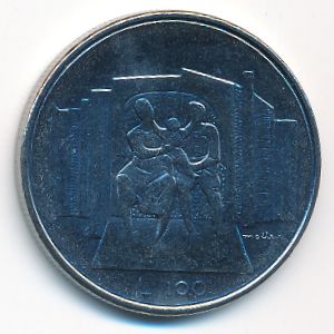 Сан-Марино, 100 лир (1976 г.)