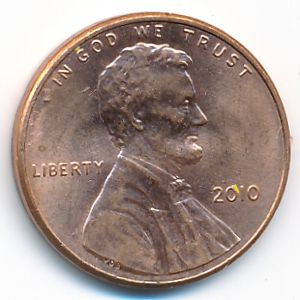 USA, 1 cent, 2010