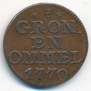 Groningen and Ommeland, 1 duit, 1770