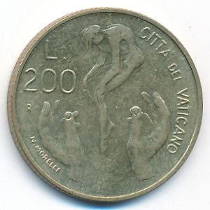 Ватикан, 200 лир (1983 г.)