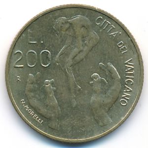 Ватикан, 200 лир (1983 г.)