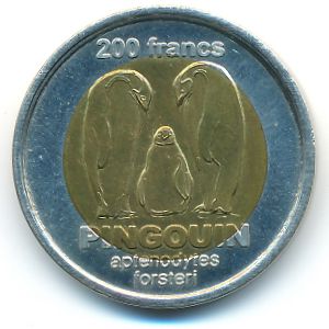 Остров Сен-Поль., 200 франков (2011 г.)