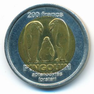 French Southern & Antarctic Territories., 200 francs, 2011