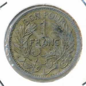 Tunis, 1 franc, 1941
