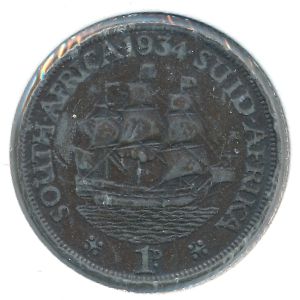 ЮАР, 1 пенни (1934 г.)