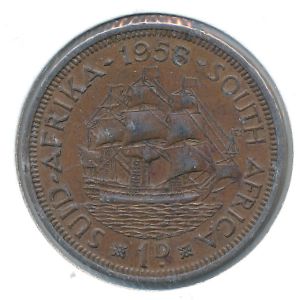 ЮАР, 1 пенни (1958 г.)