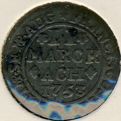 Aachen, 2 mark, 1753