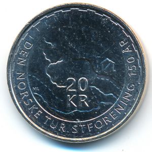 Норвегия, 20 крон (2018 г.)