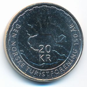 Норвегия, 20 крон (2018 г.)