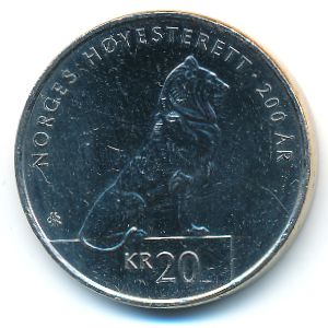 Norway, 20 kroner, 2015