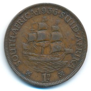 ЮАР, 1 пенни (1936 г.)