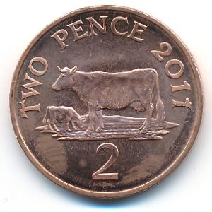 Гернси, 2 пенса (2011 г.)