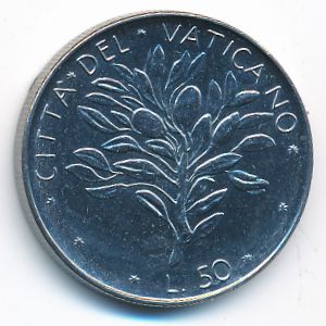 Vatican City, 50 lire, 1971
